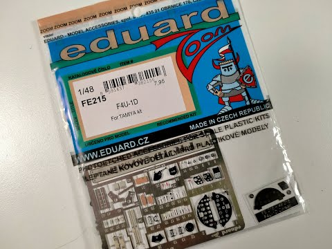 Eduard F4U-1D color photo-etched accessories FE215 for Tamiya 1/48 - Review