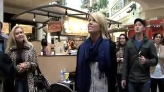 Christmas Spirit Surprise in a Mall