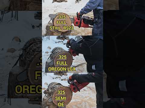 Stihl vs Oregon - best .325 chain in red oak - M18 20"