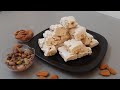 Nougat Recipe|Torrone Recipe|Turron | Irani Sweet|Persian Gaz|Nougat Candy|Mandorlato|Almond Nougats