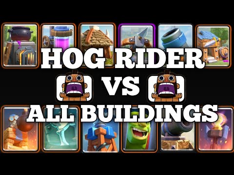 2.6 Hog Cycle Guide - Hog Rider Vs All Buildings - 2.6 Hog Cycle tutorial - How to play 2.6 Hog Deck