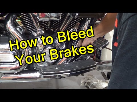 How to properly bleed your abs brakes on a Harley Davidson Motorcycle
