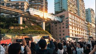 Riding World’s Craziest Train - It Goes Straight Through a Building!