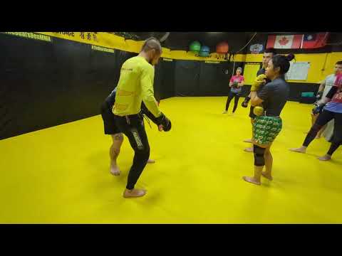 MMA Wall Wrestling Seminar. 2~ Knee Block off Balancing to Single Leg Takedown. Ben Stark