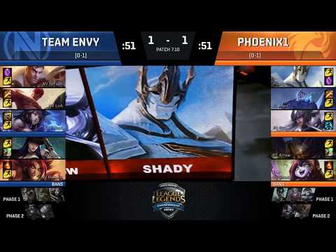 NV vs P1 Highlights Game 3 NA LCS Summer 2017 EnvyUs vs Phoenix1 W1D3