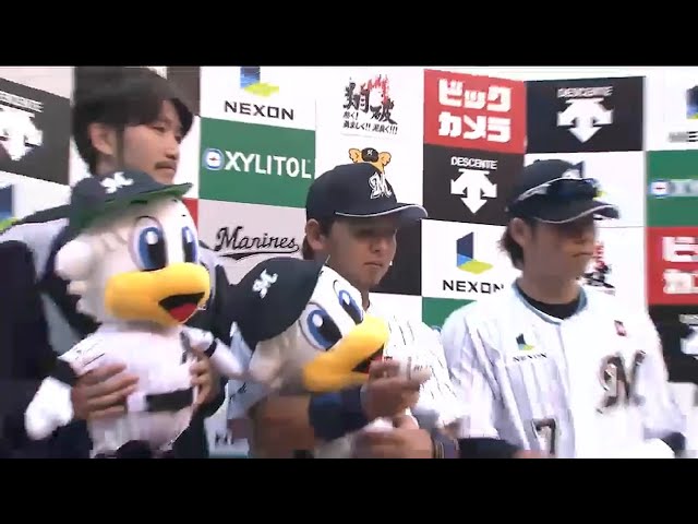 マリーンズ・石川投手・鈴木選手・田村選手ヒーローインタビュー 2015/6/13 M-G