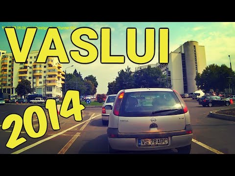 Orasul VASLUI in 2014 traseu Crucea Garii - Traian - Dragos Voda - Zimbrului video Full HD 1080p