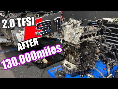 Der 2.0 TFSI aus dem Audi S1 ​​wird liebevoll gepflegt! Wie ist der Zustand des Motors nach 130.0...