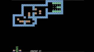 Sokoban Walkthrough on the Vintage Soviet Computer "Корвет" (ПК8020) Прохождение  с 1 по 9 уровень