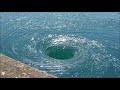 Real Large Vortex Whirlpool At Saint Malo Barrage De La Rance
