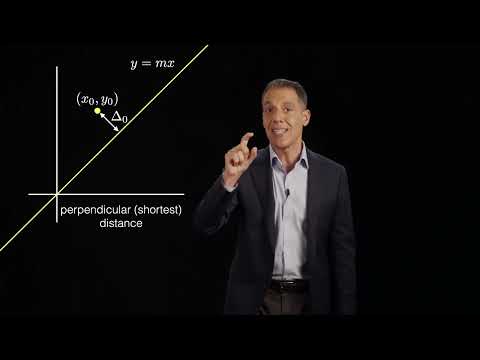Image understanding: supervised learning: regression: total least-squares: line fitting