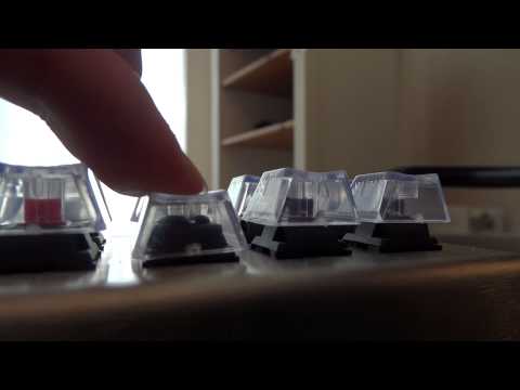 Cherry MX Blue Test with and without O-Rings - By TotallydubbedHD