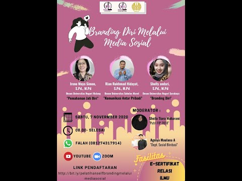 Webinar Self Branding di Sosial Media| - Ayo Konseling