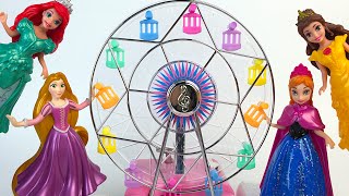 MUSIC THEATER HALL FERRIS WHEEL MUSIC LIGHTS ACTION DISNEY PRINCESS FROZEN ANNA BELL RAPUNZEL