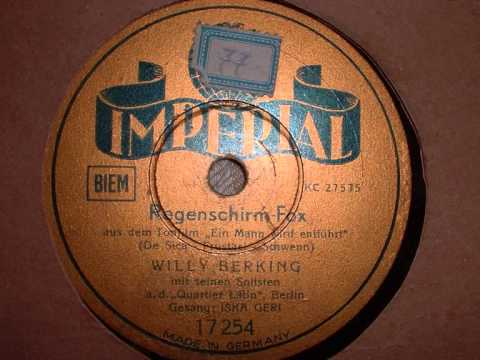 Regenschirm Fox - Iska Geri/Willy Berking (Swing 1939)