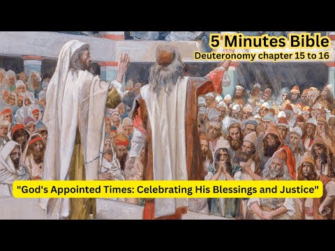 5 Minutes Bible | Deuteronomy 15-16 | Old Testaments #God #Jesus #Bible