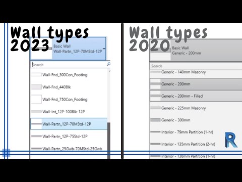 Revit - New wall types on Revit 2023 - Weekly tip
