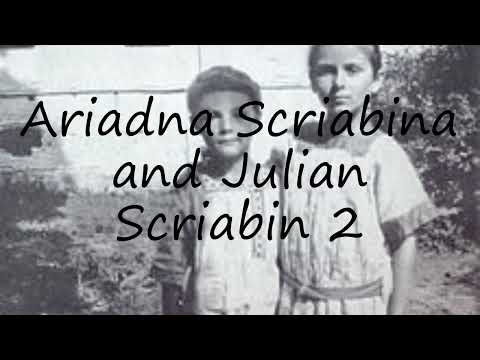 How to pronounce Ariadna Scriabina and Julian Scriabin 2 in English?