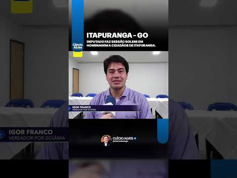 SESSÃO SOLENE EM ITAPURANGA: UMA INICIATIVA DO NOSSO MANDATO PARA VALORIZAR QUEM FAZ HISTÓRIA! 🏛️🤝🏅