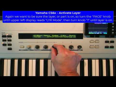 Yamaha CS6x / CS6r - How to Create a Performance Patch