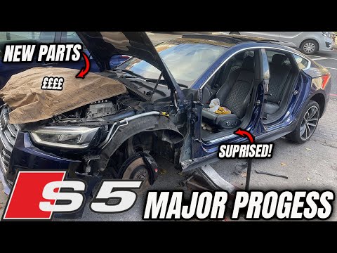 SALVAGE NATION| REBUILDING MY SUBSCRIBER'S WRECKED AUDI S5 SPORT BACK - EP2
