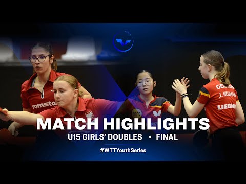 Rosu/Bogdanowicz vs Itagaki/Neumann | U15 GD Final | WTT Youth Star Contender Vila Nova de Gaia 2022