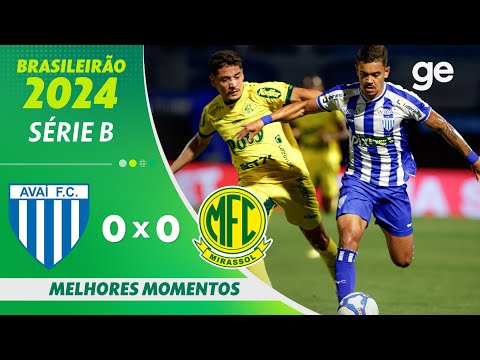 Gols e lances de Avaí x Mirassol