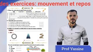 💥Serie d'exercice: mouvement et le repos /3AC💯