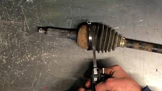 How To - Use am ATV UTV CAR Cv Boot Shaft Joint Clamp Band Tool Plier Cutter