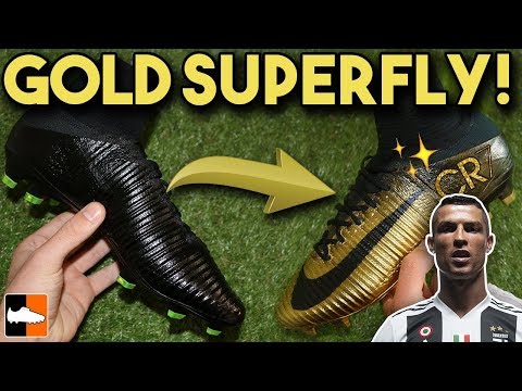How To Make Rare Gold CR7 Superfly & Vapor - Cristiano Ronaldo Custom Boots Video