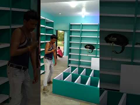 Rectangular steel kirana shop furniture