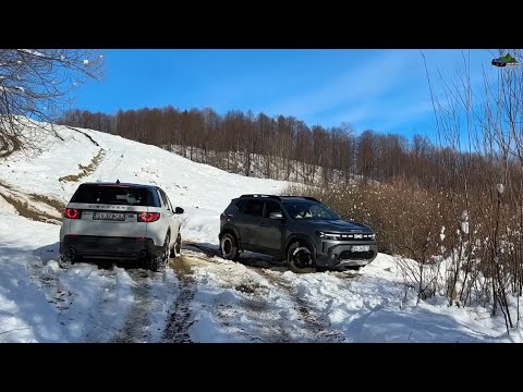 New Duster 2024 Snow Off Road vs Land Rover Discovery Sport