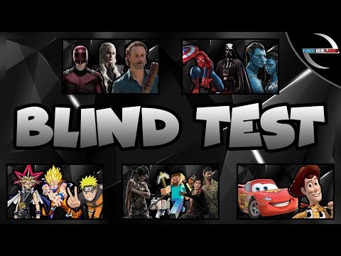 BLIND TEST | 100 MUSIQUES (FILMS SERIES JEUX MANGAS DISNEYS ET PIXARS)