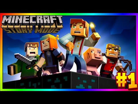 O INÍCIO DA AVENTURA INCRÍVEL E BUNITO!! (Minecraft Story Mode Episódio 01) [PARTE 1]