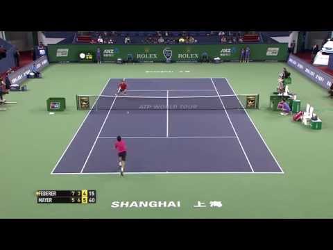 Roger Federer's Dramatic Match Point Save In Shanghai