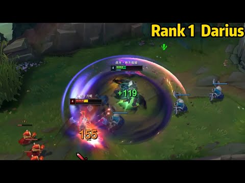 Rank 1 Darius: How to SOLO KILL Top 3 Riven Main at Level 4!