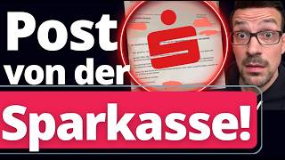 Eilmeldung: Sparkasse KÜNDIGT Kritischem Youtuber KONTO!