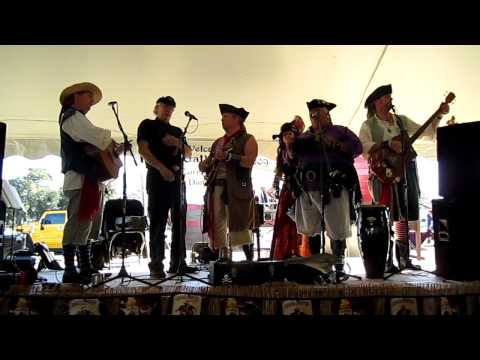 Skip Henderson and Rusty Cutlass sing Billy Bones at the St Augustine Pirate Gathering 2010