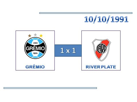 GOLS: Grêmio 1 x 1 River Plate - 10/10/1991 - Supercopa