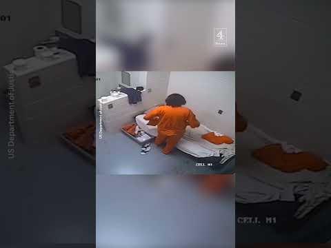 Footage inside Ghislaine Maxwell's prison cell released in Epstein files