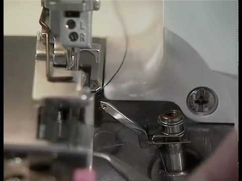 Janome - Threading the overlocker