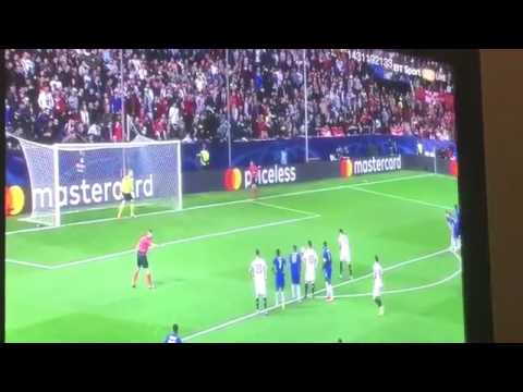 Correa Penalty Miss- Sevilla vs Leicester City- Champions League 2016/17
