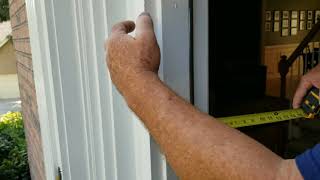 How to measure door jamb width (depth)