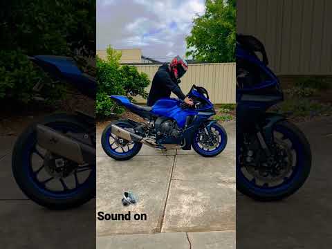 Yamaha R1 2022  Akrapovic exhaust sound full system #r1 #yamaha #yzfamily