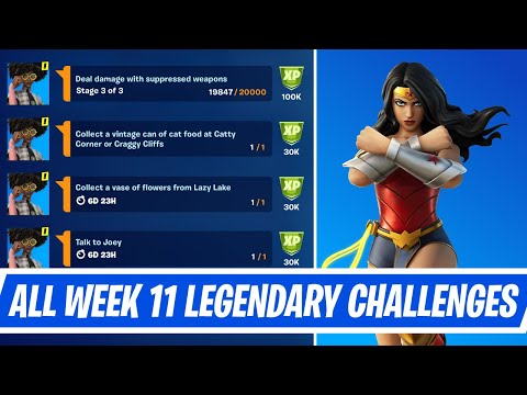 All Week 11 Legendary Quest Challenges Guide in Fortnite - Week 11 Quest in Chapter 2 Season 7