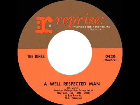 1966 HITS ARCHIVE: A Well Respected Man - Kinks (mono 45)