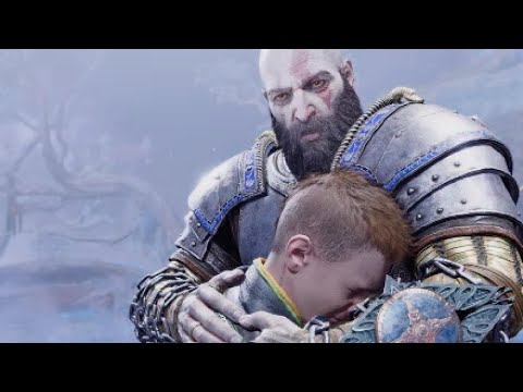 Kratos and Atreus Reunited scene - Atreus told everyone he released Garm - God of War Ragnarok