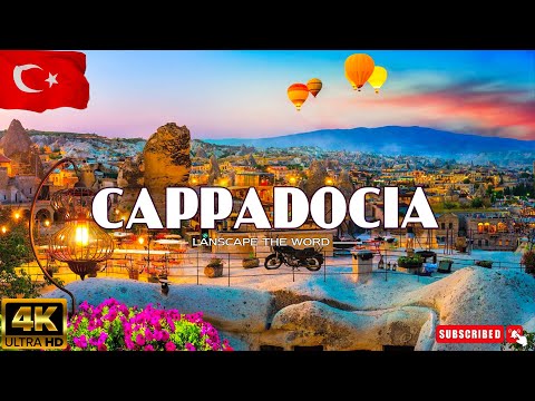 FLYING OVER CAPPADOCIA 4K UHD | Relaxing Music Along With Beautiful Nature Videos | 4K Video HD