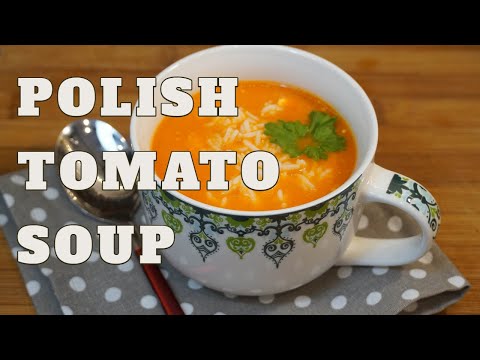 Vegetarian Polish Tomato Soup l Zupa Pomidorowa