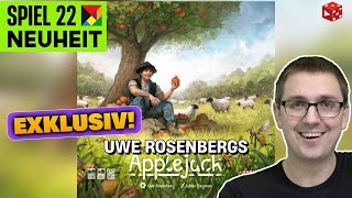Uwe Rosenbergs: Applejack (The Game Builders 2022) - Ein Überblick | Spiel für Legespielfreunde